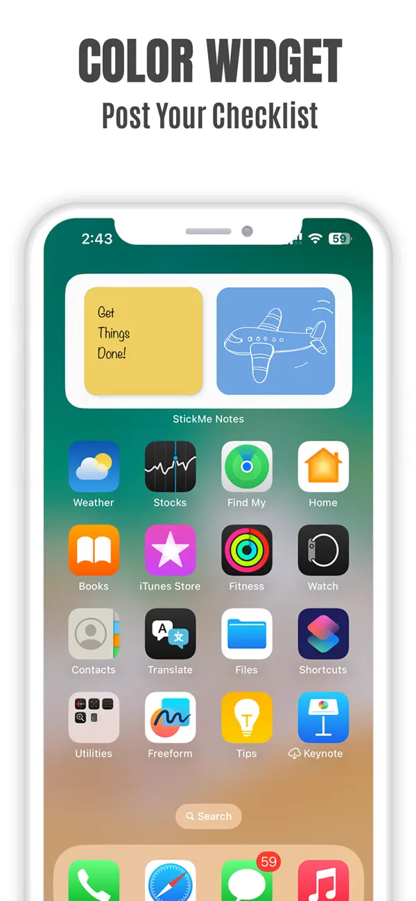 #4. Sticky Notes App Remind Widget (iOS) Por: Epiphany Labs