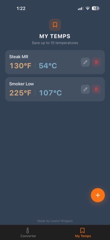 Oven Temp Converter screenshot