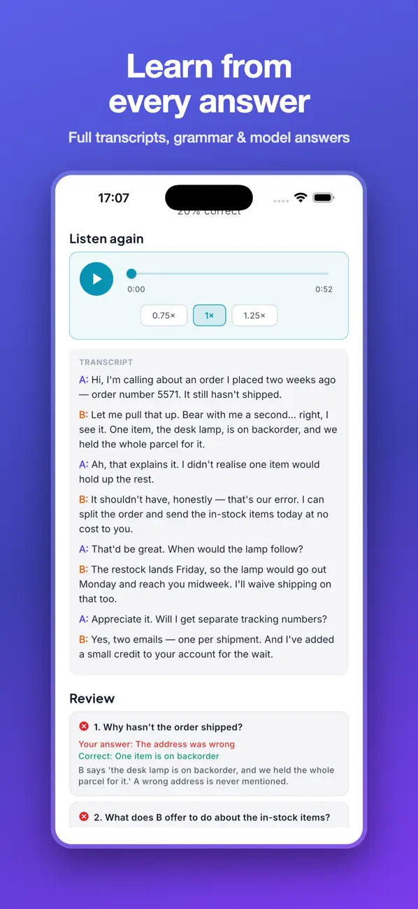Screenshot #2 pour CELPIP TIP: AI Test & Prep