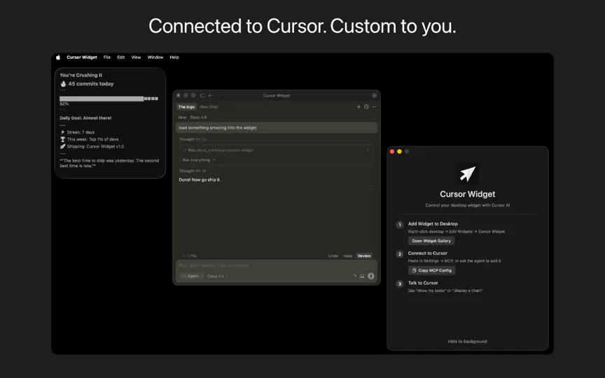 Cursor Widget iPhone Screenshot 1