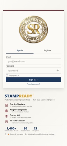 StampReady: PE & FE Exam Prep Screenshot 1 of 5