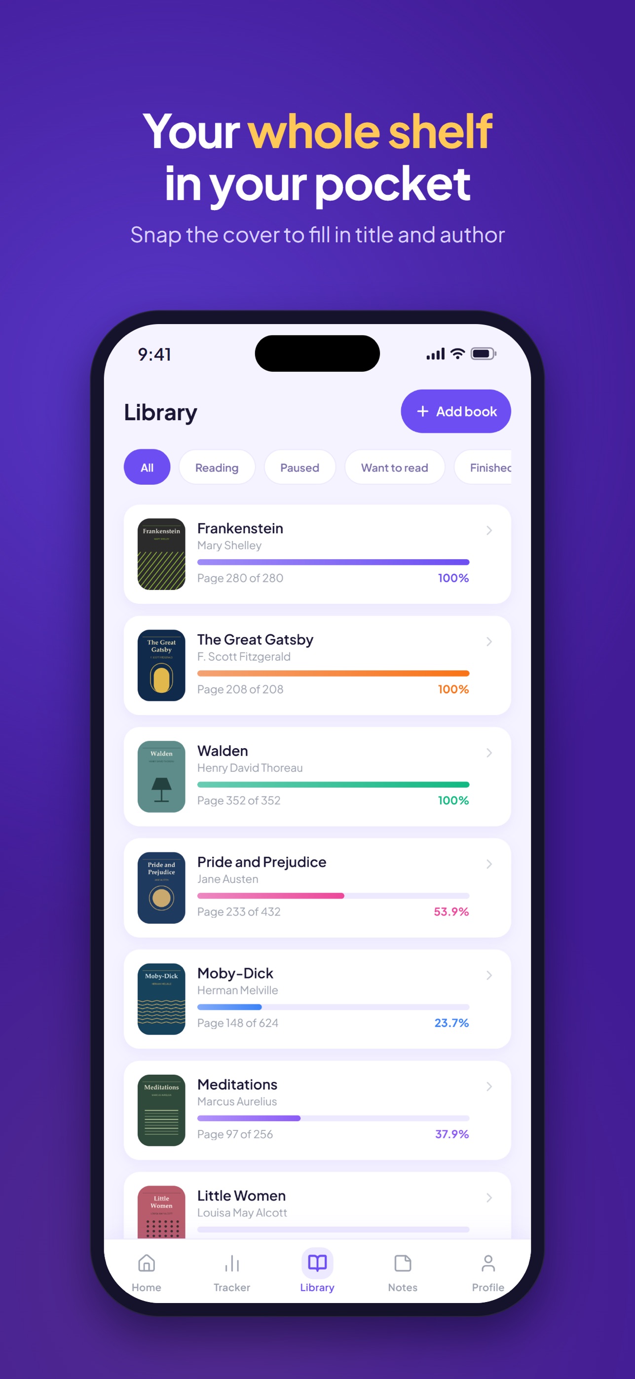 Screenshot 2 of Book Tracker - Reading Journal