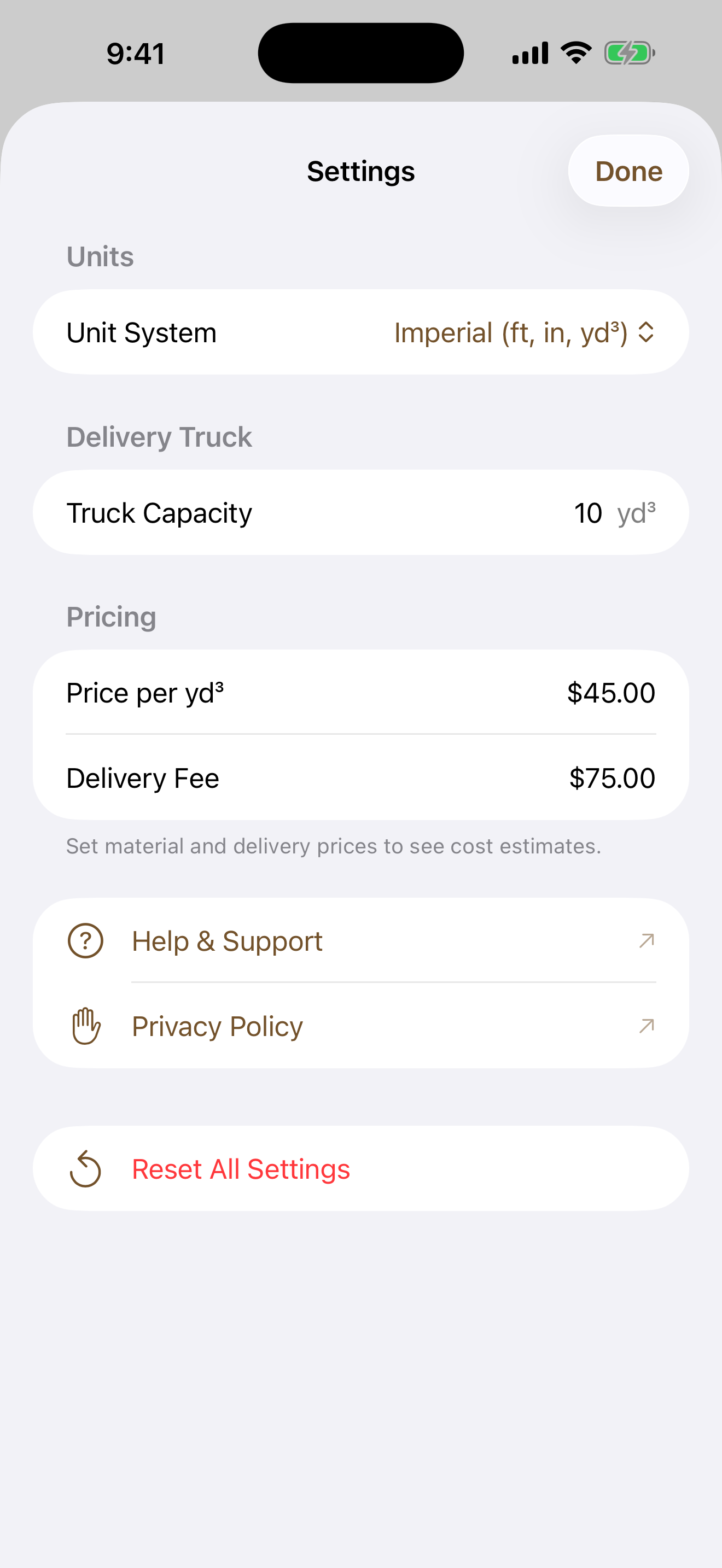 GravelCalc - Fill Calculator screenshot 4