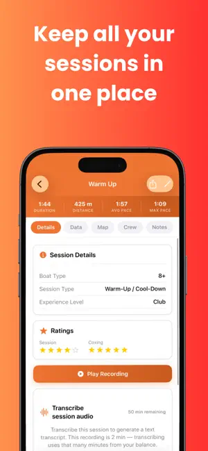 CrewSpeed Coxing App for Crew screenshot 4