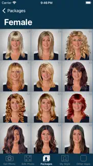 hairstyle try on iphone resimleri 1