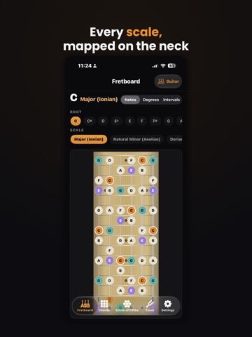 Fretkit: Scales & Chords iPad screenshot