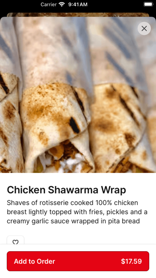 Lazeez Fresh Mediterranean iPhone screenshot 3 - Food & Drink app