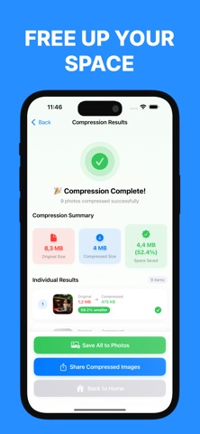 Compress Photos - Resize iPhone screenshot