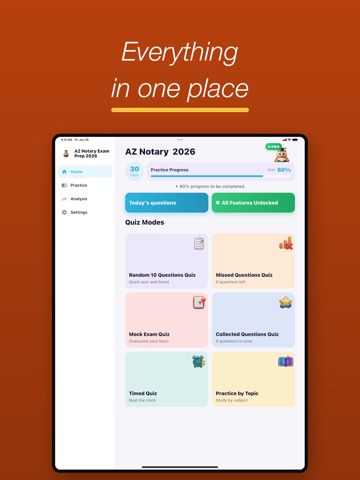 AZ Notary Exam Prep 2026 iPad screenshot