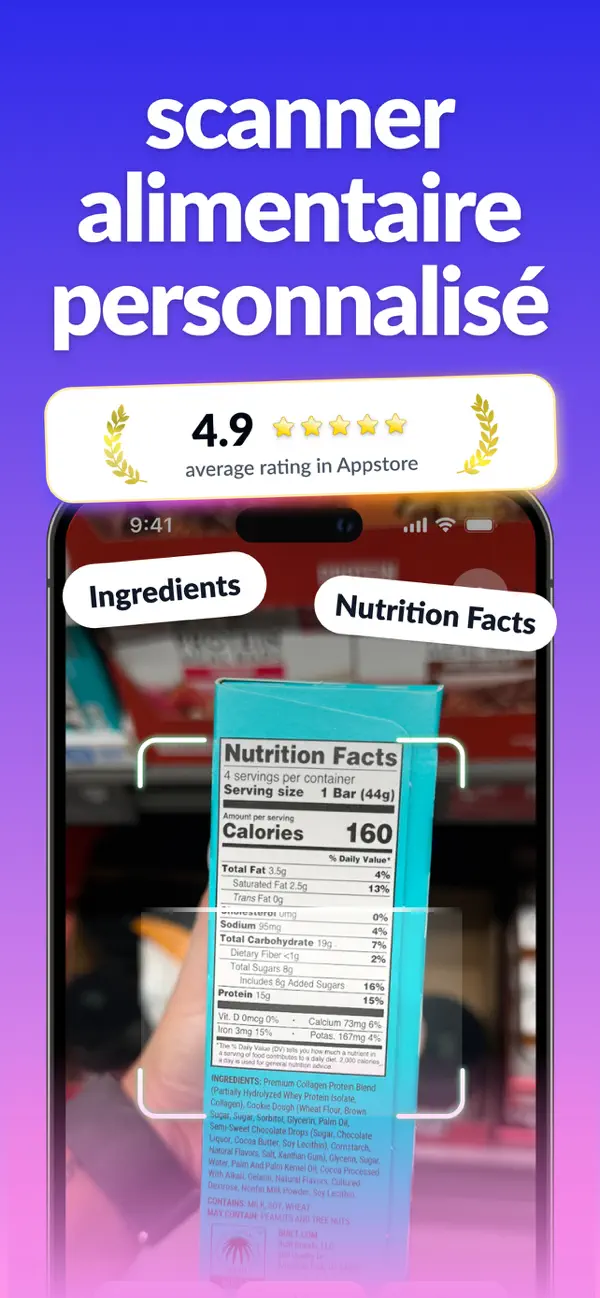 Screenshot #1 pour Goodie AI : Scan Alimentaire