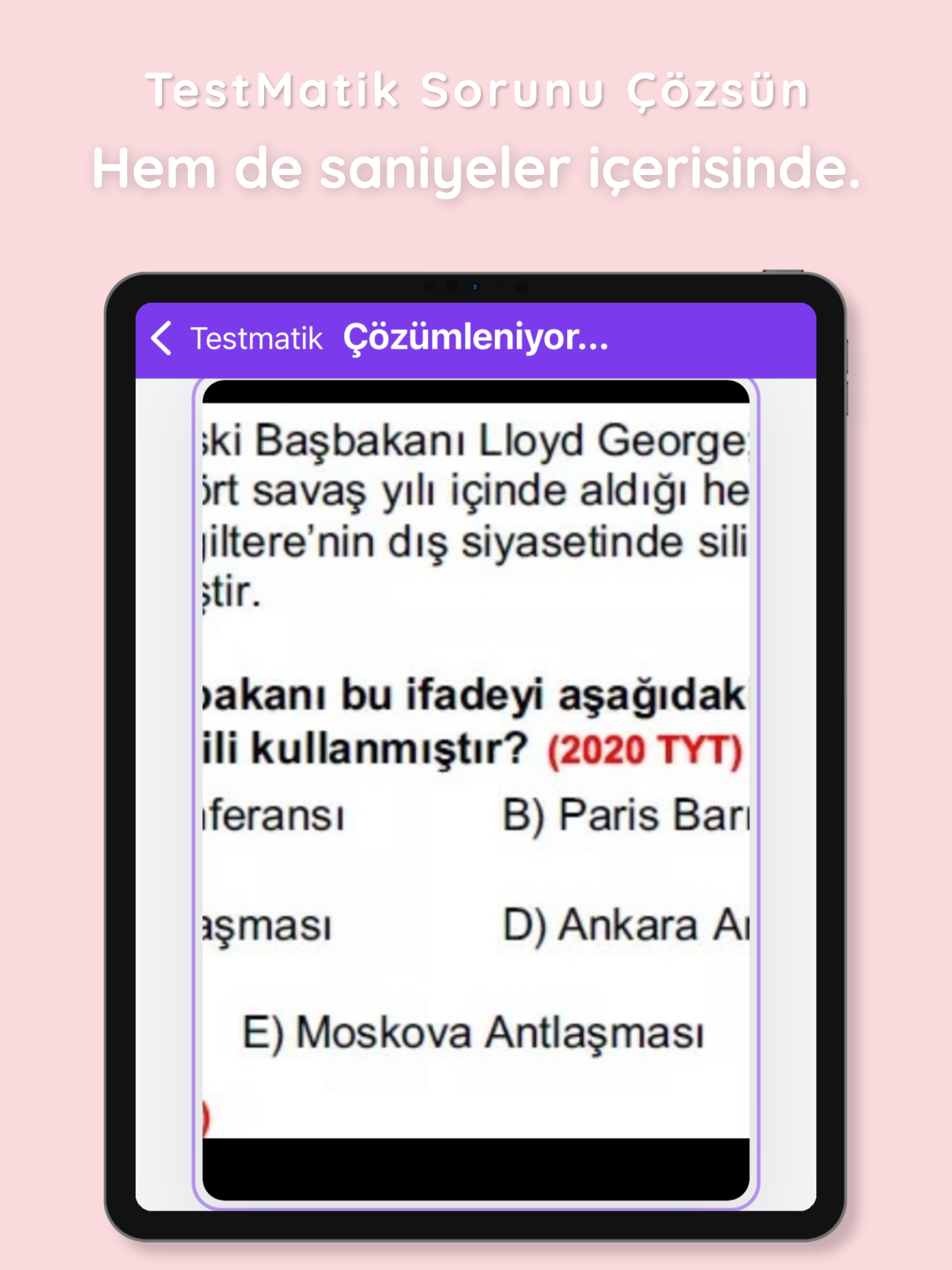 TYT AYT Soru Çözüm | Testmatik