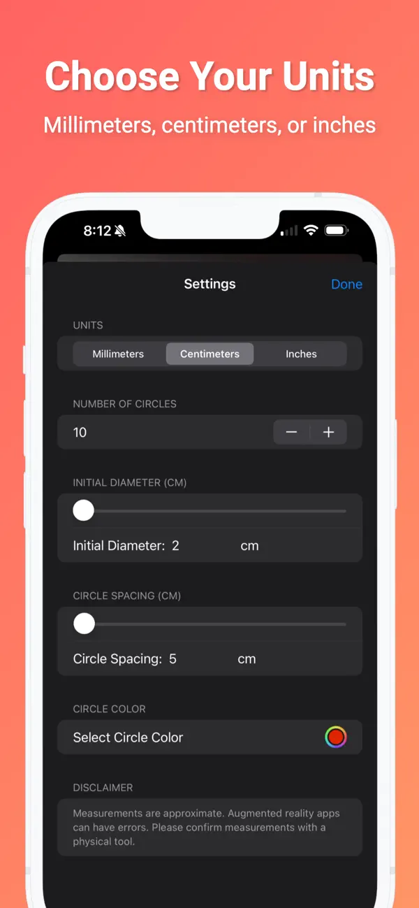 Screenshot #3 pour Bullseye Ruler