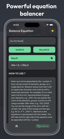 Periodic Table with Equation Screenshot 3 of 6
