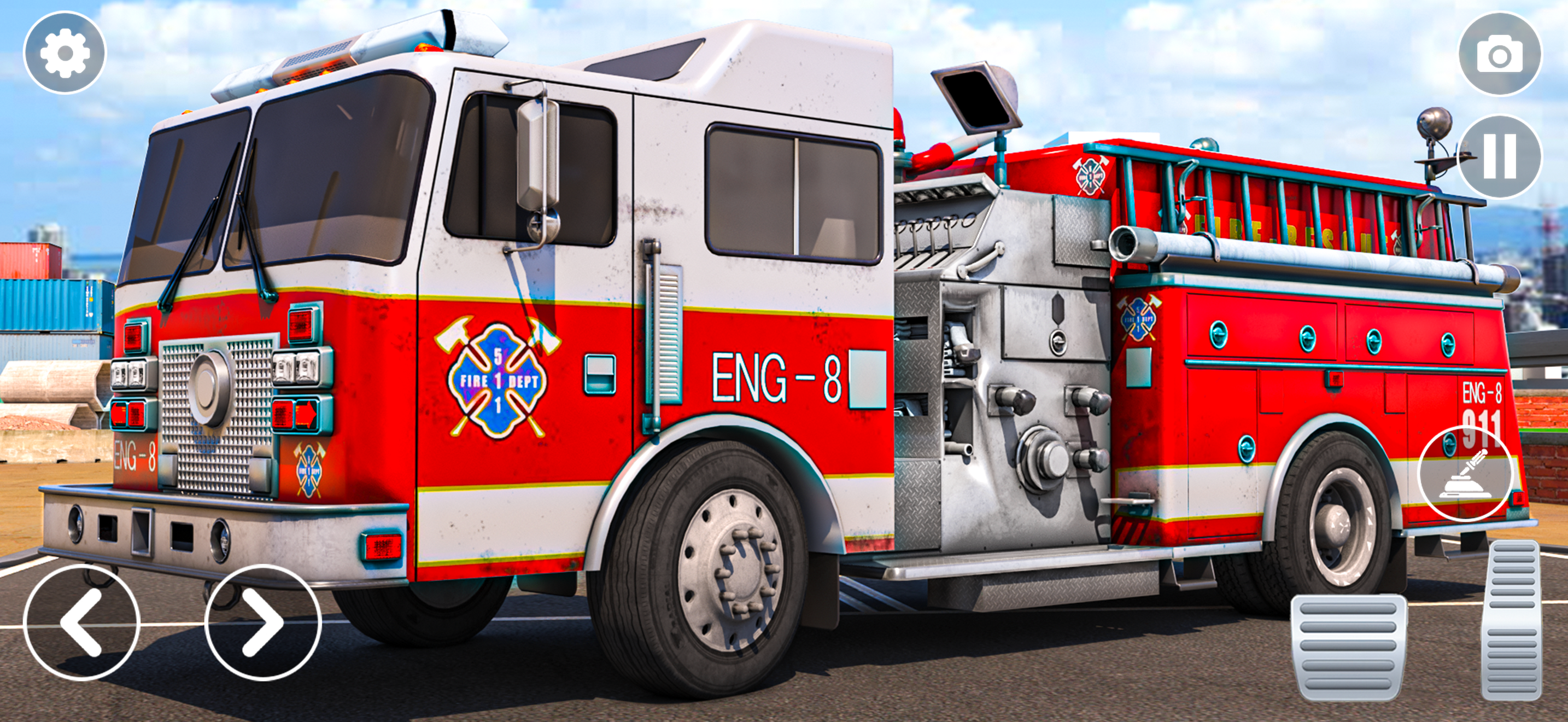 Fire Truck Rescue Sim Games