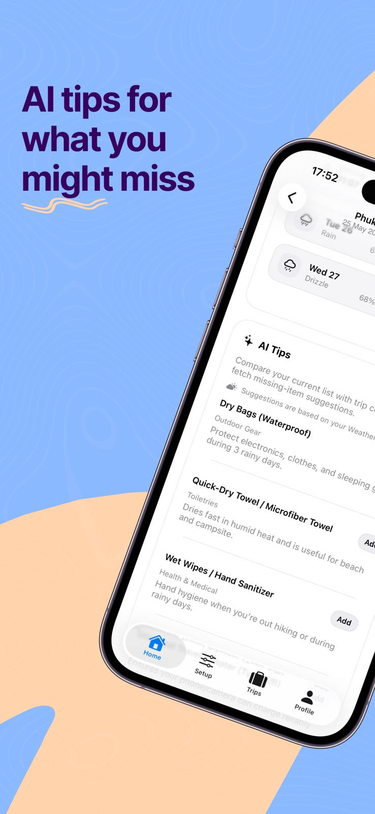 PackIt: Travel Packing List iphone screenshot 2