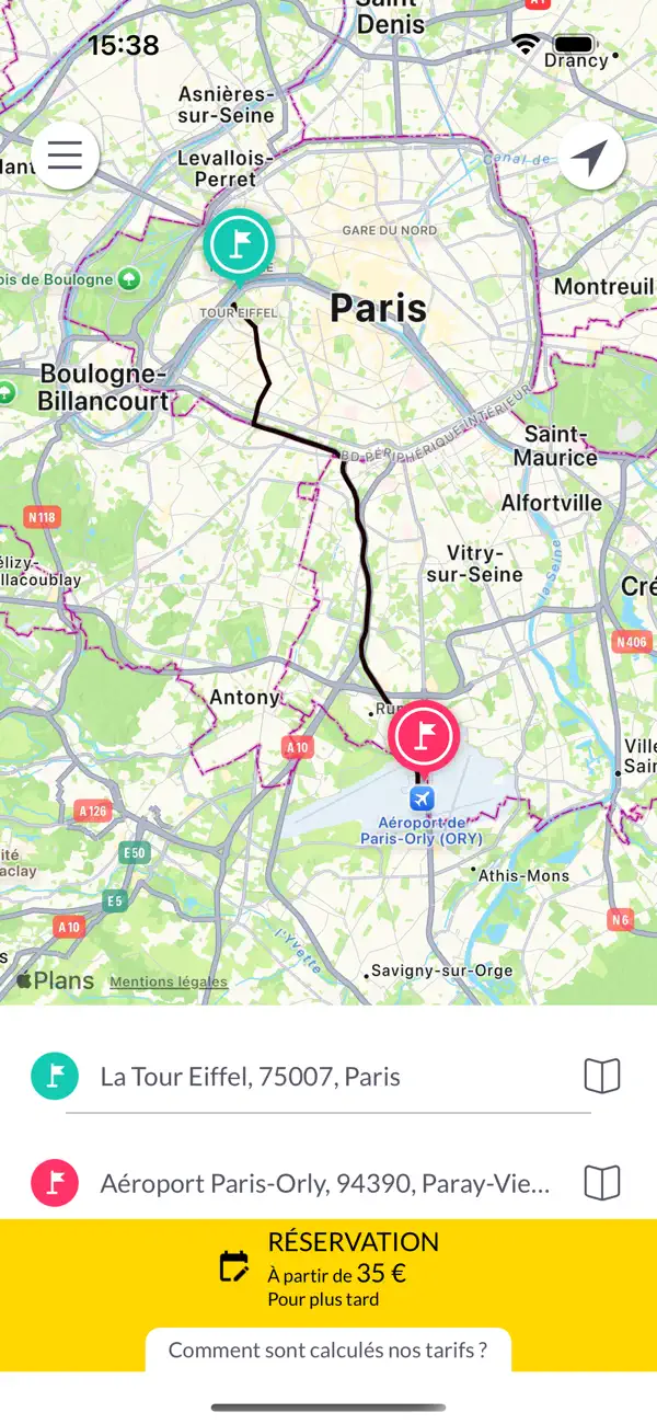 Screenshot #2 pour CHAUFFEUR PRIVE LYON VTC