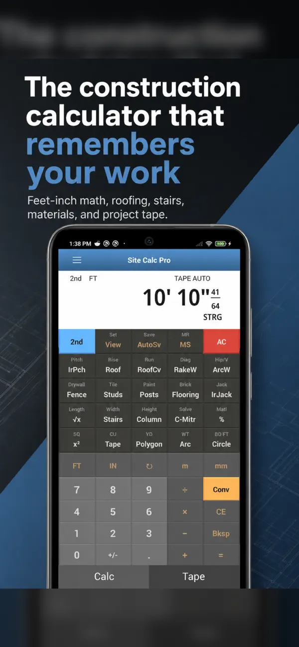 Screenshot #1 pour Site Calc Pro