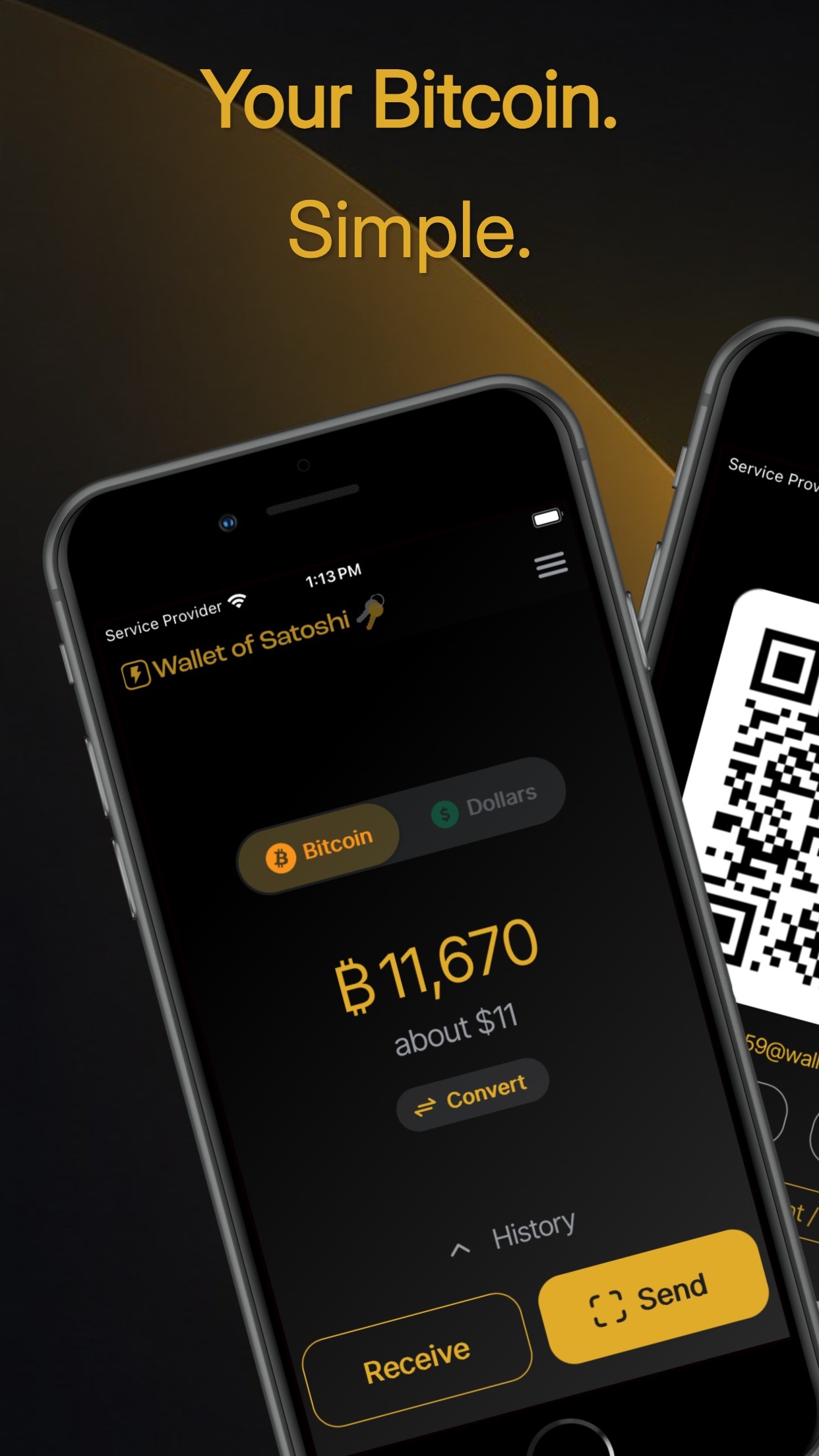 Screenshot 1 of Wallet of Satoshi