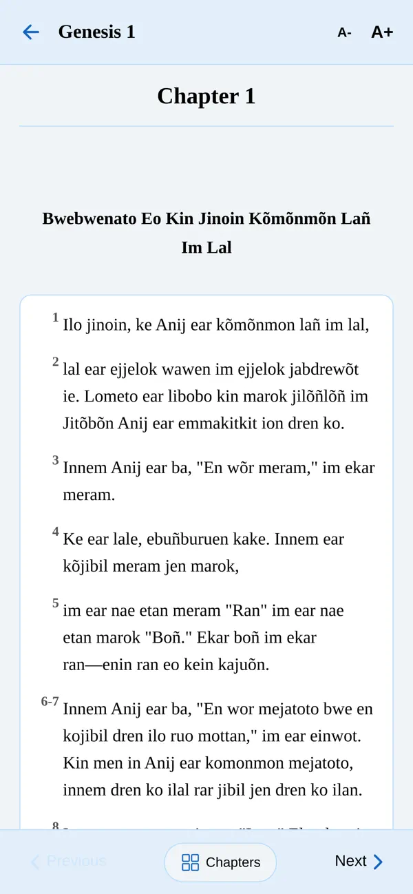 Screenshot #2 pour Bible in Majõl