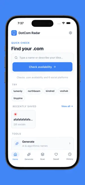 DotCom Radar screenshot 1