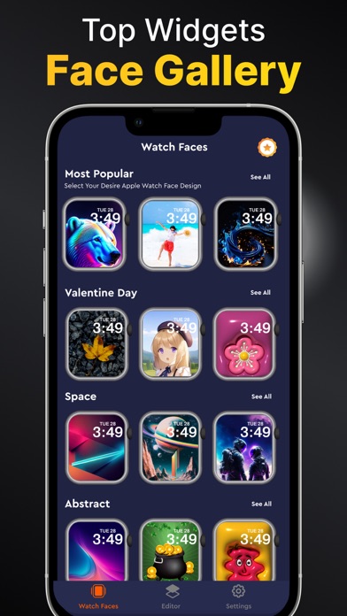 Watch Faces Gallery - Widgets Screenshot