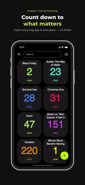 Countdown: Event Timer & Days screenshot 1
