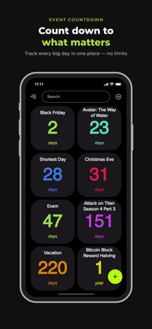 Countdown: Event Timer & Days Screenshot 1 of 5
