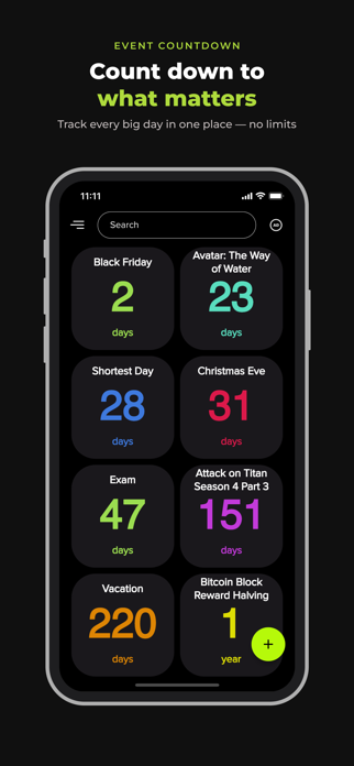 Countdown: Event Timer & Days Screenshot 1 of 5