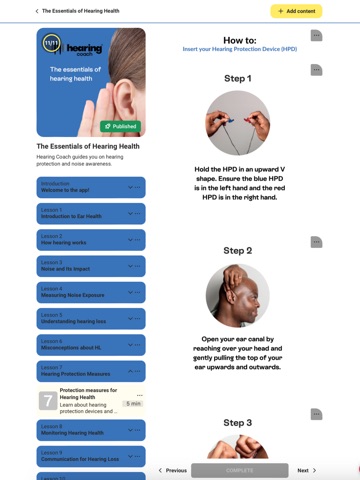 Hearing Coach iPad screenshot