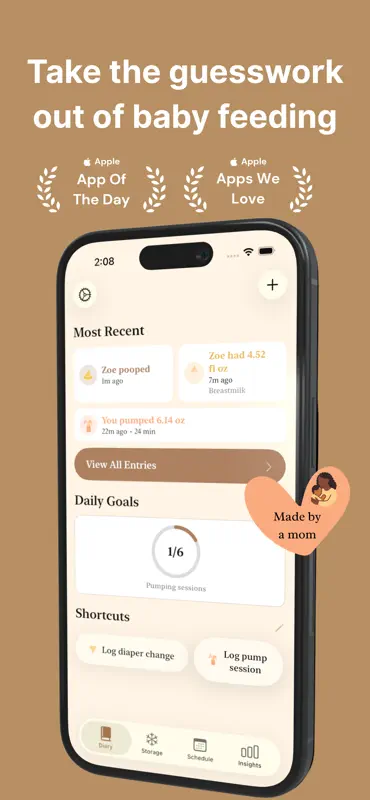 Milk Diary®: Baby Feeding screenshot 1 of 9