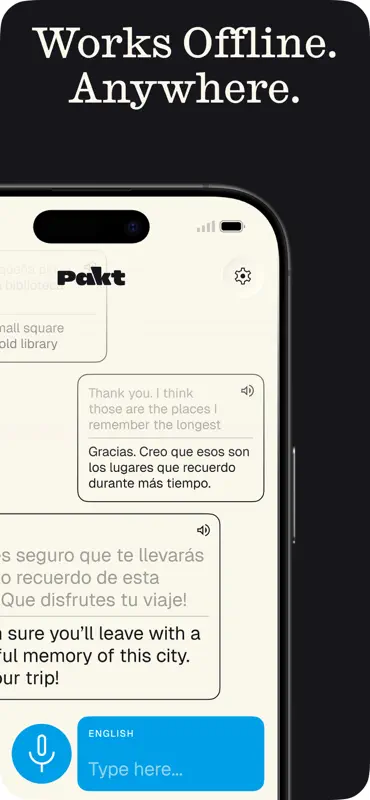 Pakt Offline Travel Translator screenshot 1 of 5