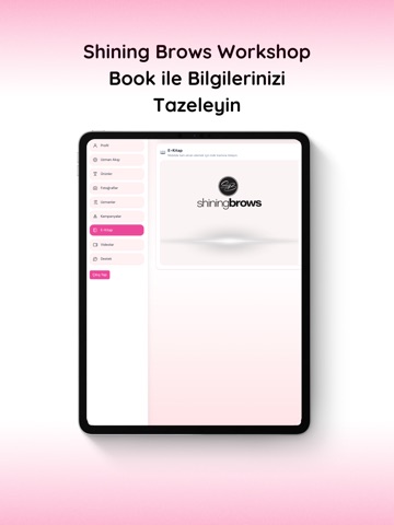 Shining Brows Expert Portal iPad screenshot