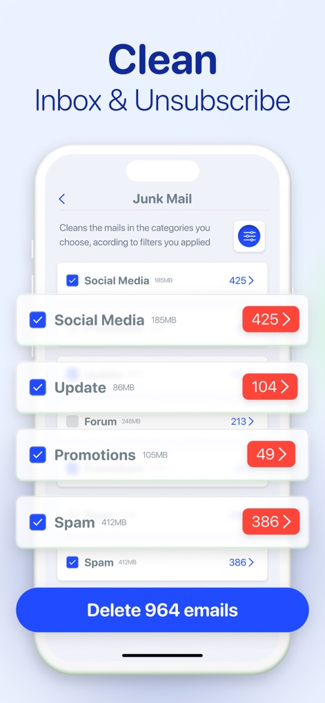 AI Cleaner: Clean Up Storage - Organiza tu Buzón