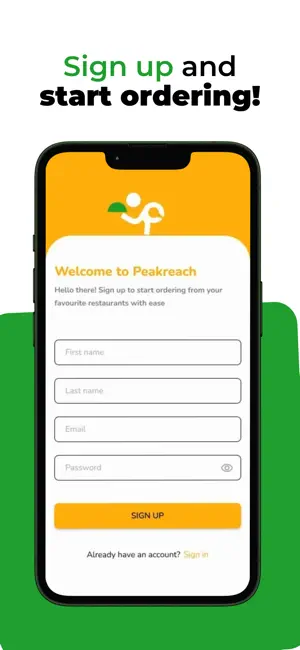 Peakreach Food Parcel Delivery screenshot 1