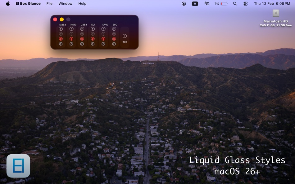 #2. EBG: El Box Glance (macOS) Podle: Abdulaziz Alfayaa