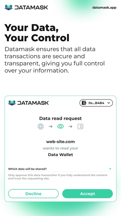 Datamask: Data Wallet Screenshot