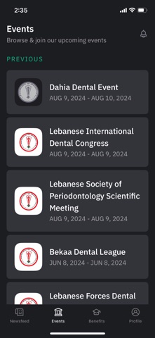 Lebanese Dental Association screenshot