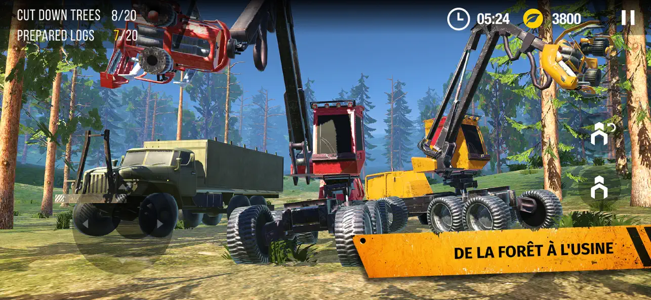 Screenshot #3 pour Tracteur Bucheron De Bois 3D