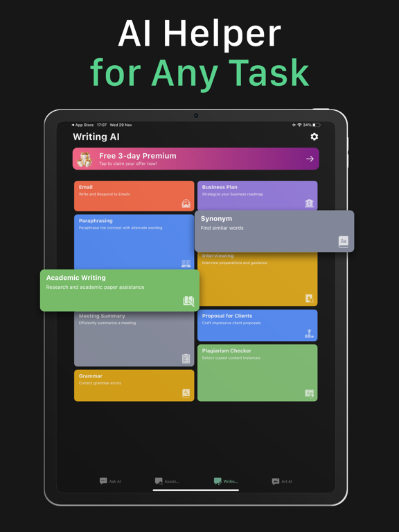 Chat AI: Ask Chatbot Answers iPad screenshot 4 - Productivity app