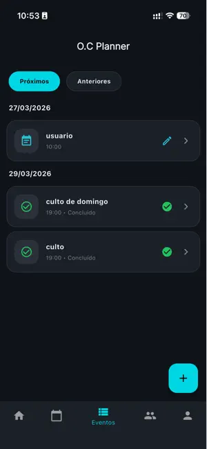 O.C Planner screenshot 2
