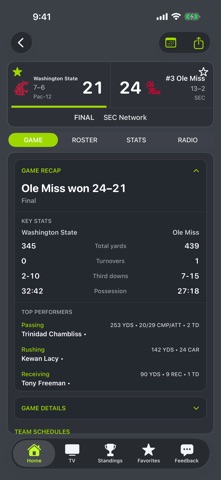 Washington State Football app screenshot 3