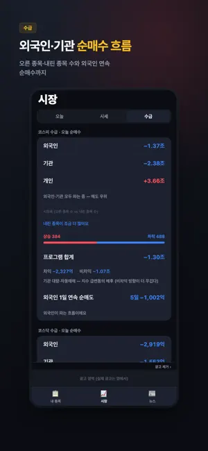 불안한개미 - 주식 시세 위젯 screenshot 1