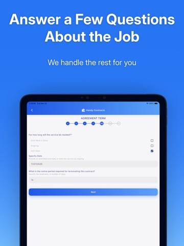 Handy Contracts iPad screenshot
