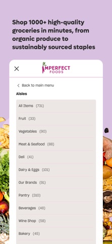 Imperfect Foods-Grocery App iPhone screenshot