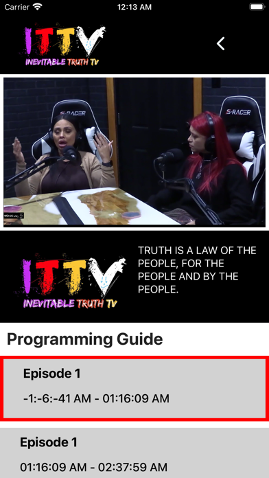 INEVITABLE TRUTH TV Screenshot