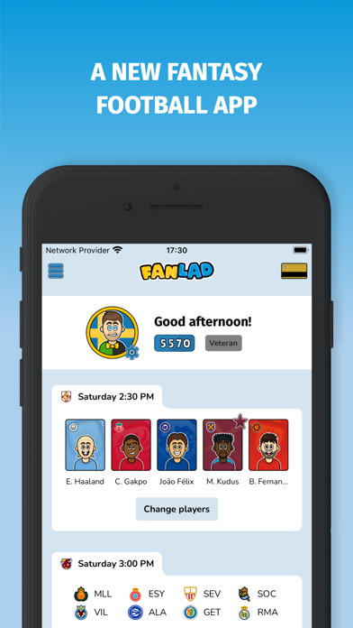 FanLad - fantasy football Screenshot