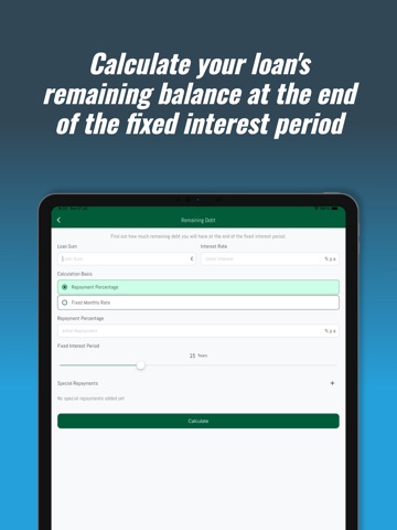 Real Estate Loan Calculator iPad screenshot