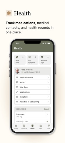 Caily - Care Team & Family Hub iPhone screenshot