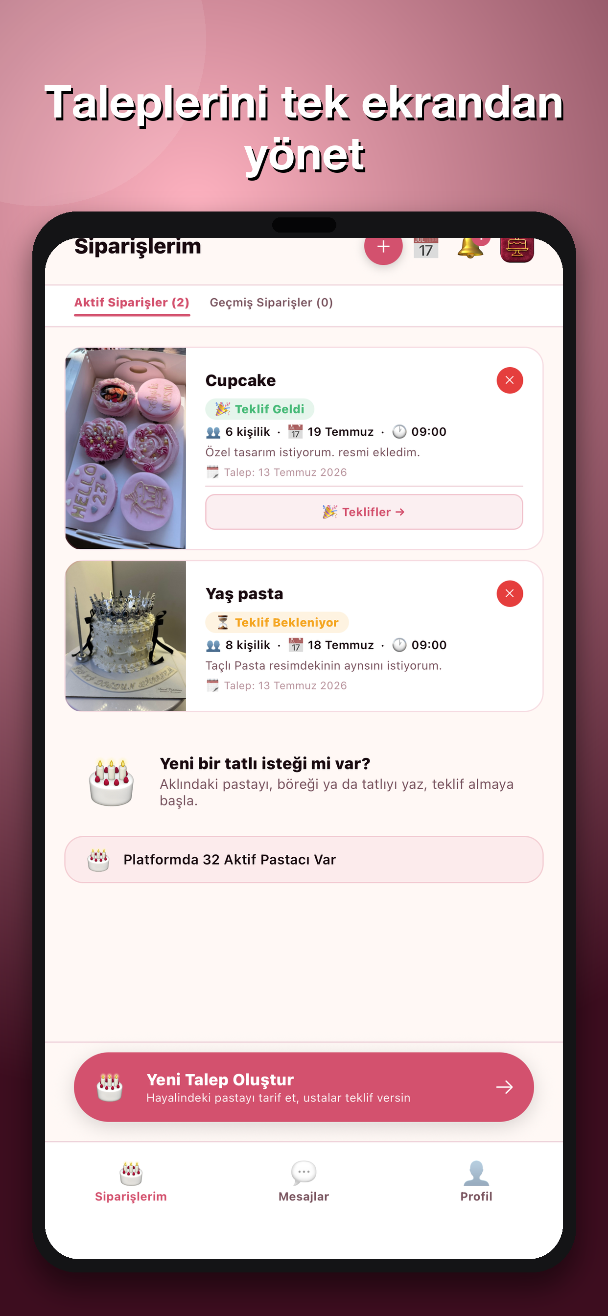 Pastacım: Pasta Siparişi screenshot 4