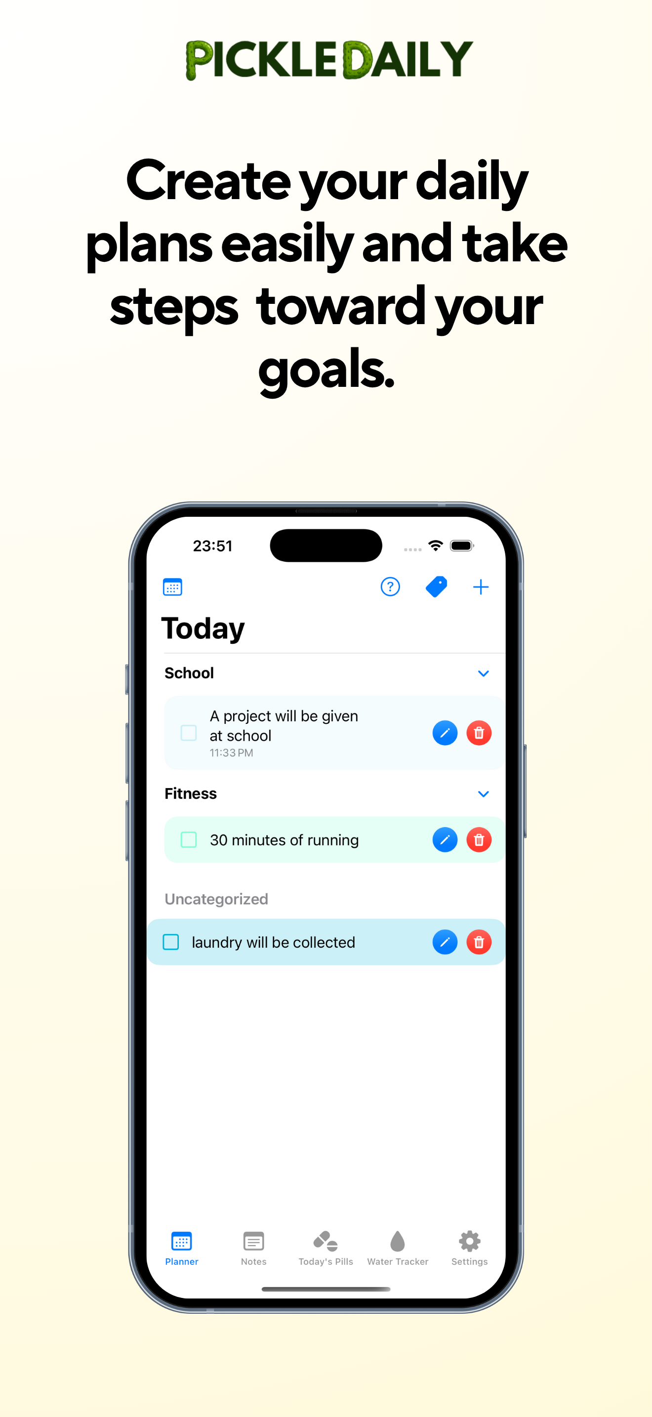 PickleDaily Daily Planner screenshot 2